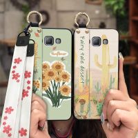 Waterproof Shockproof Phone Case For Samsung Galaxy A5/SM-A500F sunflower cartoon Anti-dust painting flowers cute Soft