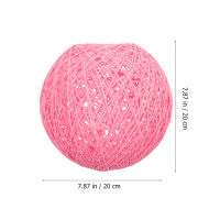 Decorative Rattan Ball Lampshade Practical Chandelier Shade Light Accessory Rattan Gardening Ball Lampshade