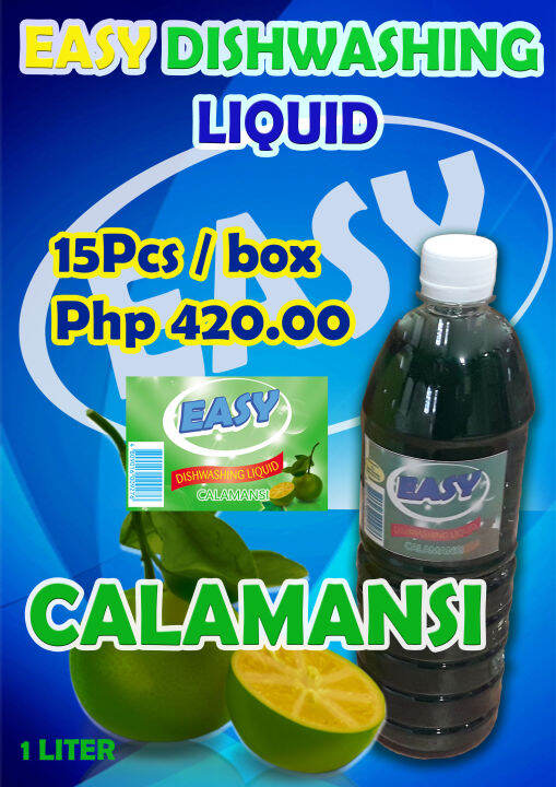 EASY DISHWASHING LIQUID CALAMANSI (1 Liter) Lazada PH