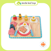 Tender Leaf Toys ของเล่นไม้ ของเล่นบทบาทสมมติ ชุดทำอาหาร ชุดอาหารเช้า Breakfast Tray