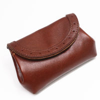 Men Genuine Leather Coin Purse Mens Handmade Original Leather Mini Coin Bag Women Money Change Purse ID Card Holder Small Wallet
