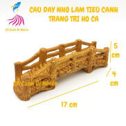 Cầu dây NHỎ làm tiểu cảnh trang trí cho hồ bể cá size 17x5 cm