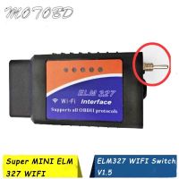 เครื่องสแกนเครื่องอ่านโค้ด Elm 327 V1.5 Wifi Obd 2 Elm327สวิตช์สำหรับฟอร์ดสำหรับ Elmconfig Pic18f25k80แอมป์; ชิป Ch340 Hs Can Ms Can