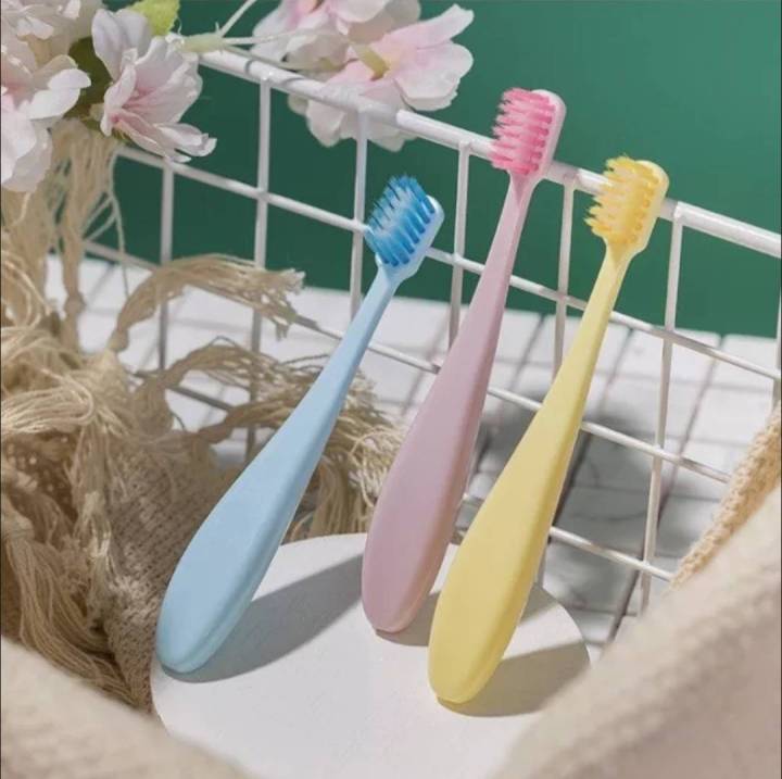 แปรงสีฟัน-แปรงสีฟันเด็ก-1-3ขวบ-kid-toothbrush-soft-slim-แปรงสีฟันเด็กขนนุ่ม-แปรงสีฟันญี่ปุ่น-แปรงฟันเด็กขนนุ่มพิเศษ-แพ็ค-3-ด้าม-พร้อมส่ง