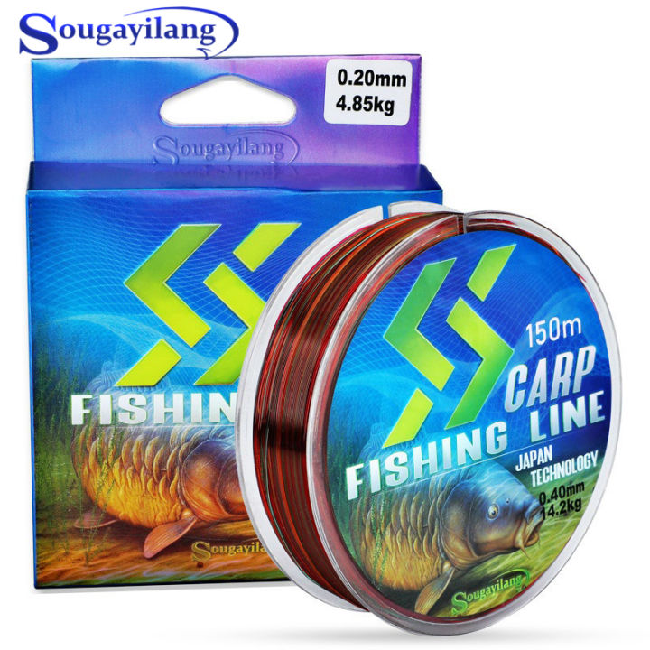 souilang-น้ำเค็มน้ำจืด150m-สายตกปลาไนลอน0-18-0-5mm-super-strong-river-lake-สายตกปลา-fishing-tackle