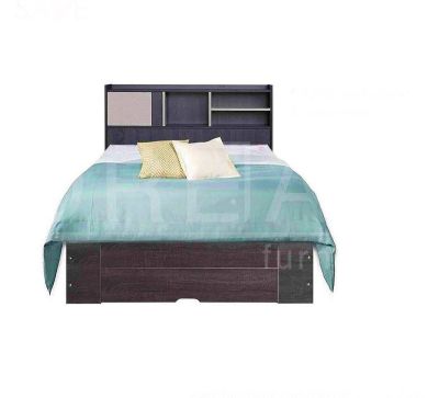 เตียงนอน BOOMING 3.5 ฟุต // MODEL : BS-303-B ดีไซน์สวยหรู สไตล์เกาหลี หัวเตียงวางของได้ ท้ายมีลิ้นชัก สินค้ายอดนิยม แข็งแรงทนทาน ขนาด 115x205x125 Cm
