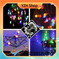 YZH Shop กล่องแบตเตอรี่หลอดไฟลูกบอล LED ไฟเส้นหลากสีตกแต่งบาร์ปาร์ตี้บ้านสวน