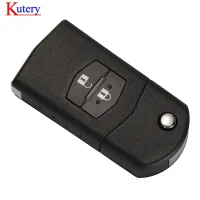 Kutery กุญแจรถยนต์รีโมทพลิกได้2ปุ่ม433Mhz ชิป4d63สำหรับ Mazda 2 3 6 Cx7 Cx9 Rx8 Visteon Model No. 41521