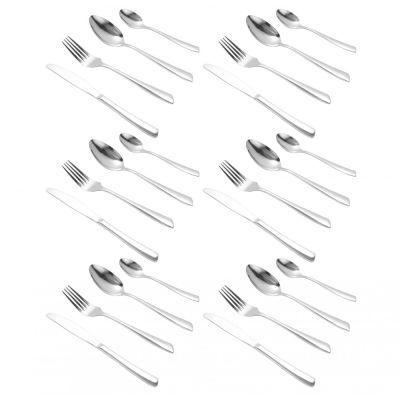 24-piece cutlery set, stainless steel