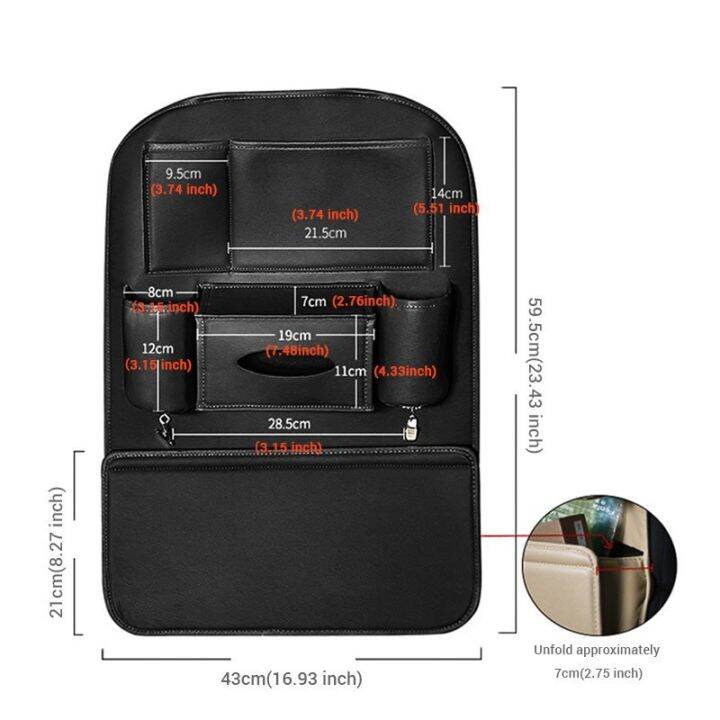 กระเป๋าเก็บของติดเบาะรถยนต์-6-ช่อง-กระเป๋าหนัง-pu-เบาะหลัง-มัลติฟังก์ชั่น-กระเป๋าเก็บของในรถ