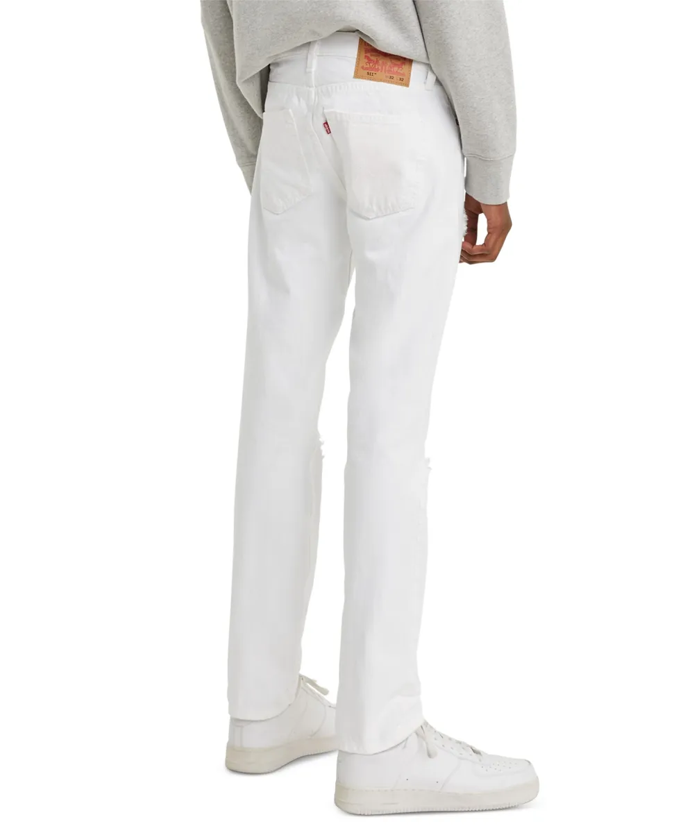 Quần Jean Nam Levi's Men's 511™ Slim Fit Jeans Marshmallow Burn Out White |  