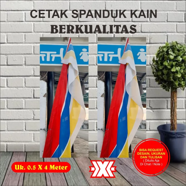 Promo - Spanduk Umbul Umbul Kain Custom | Lazada Indonesia