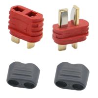 【Connector】หัวต่อ ปลั๊ก ขั้วแบต คอนเน็ตเตอร์ ปลั๊กแดง ปลั๊กดีน Amass T-Plug, t plug, tplug, Dean เหมาะสำหรับโดรน FPV หรือของเล่น RC 1 คู่ (ตัวผู้+ตัวเมีย)