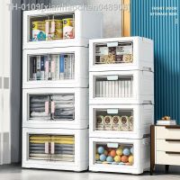 ﺴ✐☾ xianhaochen048906 Transparente Porta Dupla Dobrável Caixas De Armazenamento Student Book Sorting Cabinet Armazenamento Plástico Doméstico Carro e Exterior