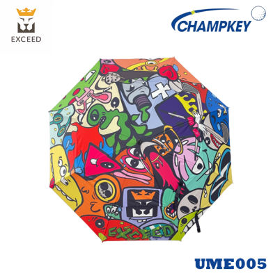 Champkey ร่มกอล์ฟ Exceed แบบหนา 2 ชั้น ลายการ์ตูน Monster Exceed (UME005) Exceed Golf Umbrella New Collection