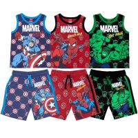 เสื้อผ้าเด็ก Marvel Boy Captain America Spider-Man Hulk Tank Set  - ชุดเซทเสื้อกล้ามเด็กมาร์เวล กับตัน อเมริกา สไปเดอร์แมน ฮัค สินค้าลิขสิทธ์แท้100% characters studio เสื้อผ้าเด็กผช เสื้อผ้าเด็กผญ