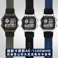 Suitable for Casio 3299 AE-1200 1100 A158/159 Student Electronic Watch Mountaineering Nylon Strap