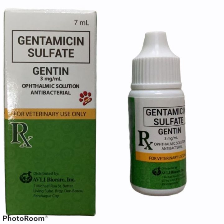 Gentin Eye Drops for Dogs and Cats Gentamicin Sulfate