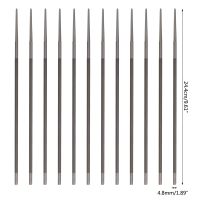 12ชิ้นเซ็ต316in (4.8มม.) Chainsaw File Set Manual Chain Saw Blade Sharpener File