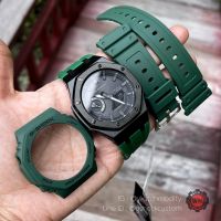 Gshock Casioak Bluetooth Tough Solar Black Hulk Green Strap