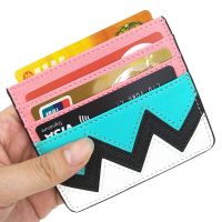 Fashion Rainbow Credit Card Holder Case Genuine Leather Business Travel Card Wallet For ID Cards Cardholder Bag Tarjetero Card Holders