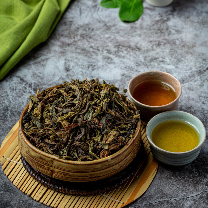 ชาเขียว-100-แพคเกจใหม่-ชาจีน-สำหรับชงร้อน-ชาเขียวใบหลวม-ส่งตรงจากไร่ชาเชียงใหม่-น้ำหนัก-200-กรัม