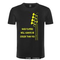 New Summer Style Bass Guitar Players Are Cool T-Shirt Funny Double Rhythm Electric T Shirt Men Short Sleeve Top Tees