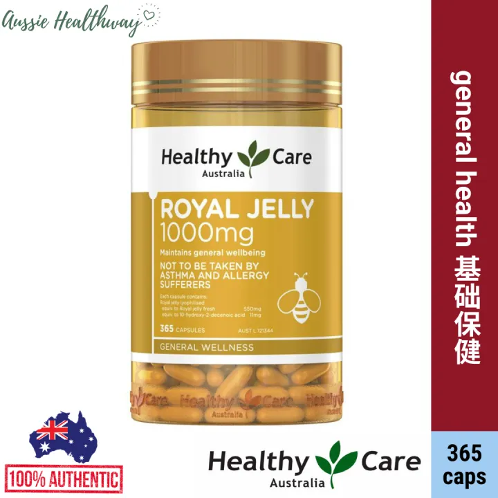 Healthy Care Royal Jelly 1000 365 Capsules 蜂王浆胶囊 365粒 Lazada