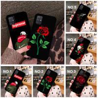 Casing หรับ OPPO F5 A73 F7 F9 Pro A7X F11 F17 F19 A74 A95 Pro Find X3 Pro Lite Neo R9 R9s F1 Plus A76 Reno 7 7Z 6Z 62YF Simple rose Pattern Phone เคสโทรศัพท์