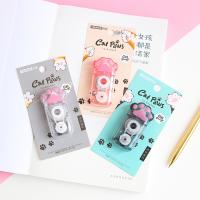 【CW】 24 pcs/lot Transparent Cat Paw 6M Correction Tape Creative Promotional Stationery gift School Office Supplies