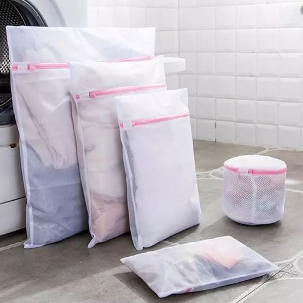 Zippered Net Fine Mesh Wash Bag Laundry Washing Socks Bra Lingerie Clothes Set 