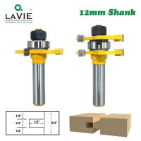 2Pcs 12Mm Shank Tongue Groove Joint ประกอบ Router Bits 3/4 "สต็อก T-Slot Tenon Milling สำหรับไม้ Woodworking 05020