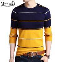 CODDian Zhen Men O-Neck Striped pullover Sweaters Slim Fit Knitwear Mens cotton Cashmere Sweaters Pullovers