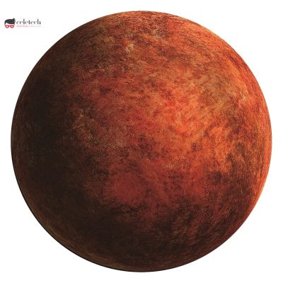 Planets Star Pattern Round Mouse Pad Anti-slip Rubber Mouse Mat