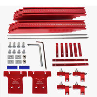 Aluminum Alloy Woodworking Universal Parallel Guide Rail Set for Electric Circular Saws Carving Machine Accessories 1200mm T-Track Auxiliary Guide Set Limit Block Adjustable