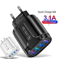ↂ♦☂ Universal 4 Ports Fast Quick Charge LED USB Hub Wall Charger Adapter UK EU US Plug Travel Phone Charger Power Socket Plug