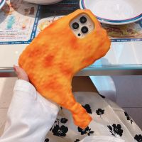 3D Funny Simulation Chicken Leg Phone Case for iPhone 13 12 11 Pro Max Drumsticks Soft Protective Cover Thanksgiving Day Gift