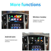 กล่อง Carplay ไร้สายสำหรับ Infiniti Q50 Q60 QX50 QX55 QX80 - Android 11อะแดปเตอร์อัตโนมัติอัจฉริยะมัลติมีเดีย Carplay