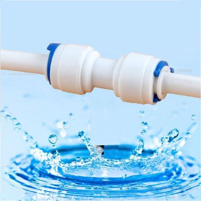RO Water System Equal Straight 1/4 3/8 Hose Connection Coupling Reducing Plastic Quick Pipe Fitting Reverse Osmosis Connector
