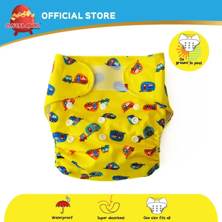 Cheekaaboo 2in1 Reusable Swim Diaper/Cloth Diaper 3ply Microfiber
