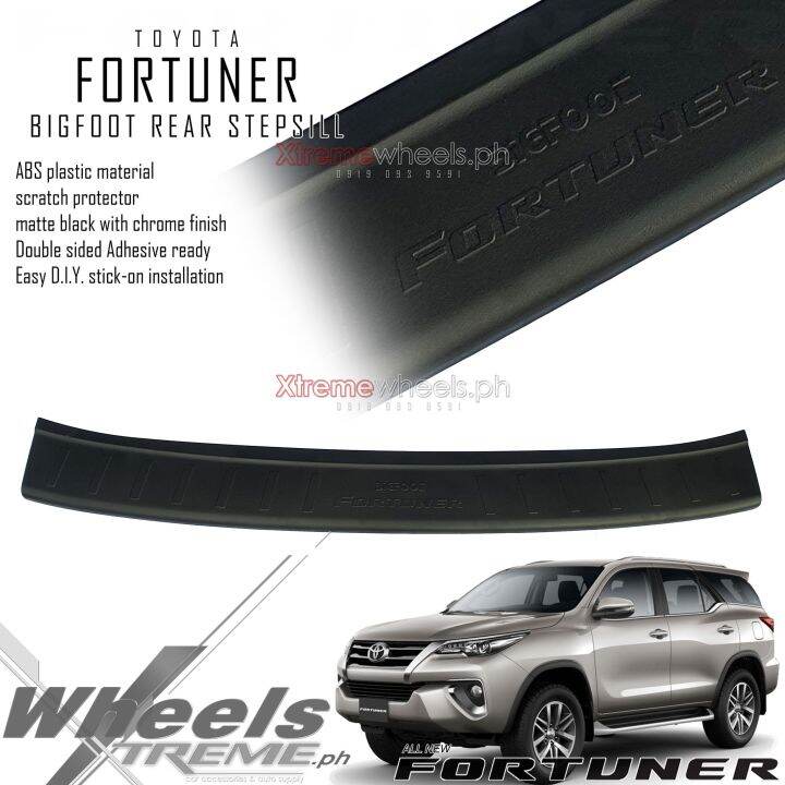 Toyota Fortuner 2016 to 2024 Rear Bumper Protector Stepsill / Step Sill