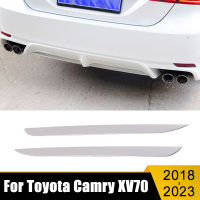 สแตนเลสรถกันชนหลังปกตัดแถบกรอบตกแต่งสติ๊กเกอร์อุปกรณ์เสริมสำหรับ Toyota Camry XV70 SE XSE 2018-2021 2022 2023