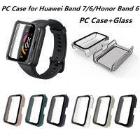 สำหรับ Band 7 6 Honor Band 6 PC Protector แก้วบน Band7 Band Fit Smartwatch อุปกรณ์เสริมป้องกัน Hard Shell