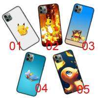 DB-368 Pikachu Pokémon Black ซิลิโคน เคสโทรศัพท์ ปก หรับ Samsung A01 A50S A31 M31 M21 A51 A10S A30S A11 A20 A50 A21S A21 M30 A71 A20S A70 M30S A30 A10 M51