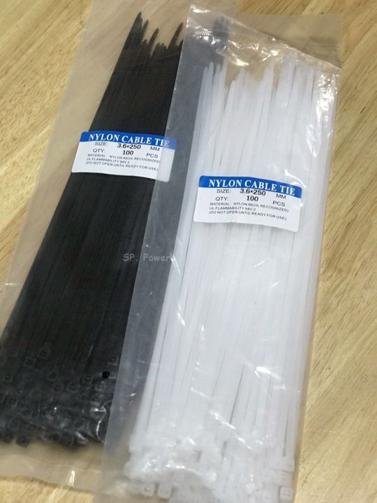 nylon-cable-tie-เคเบิ้ลไทร์-ราคาต่อแพ็ค-แพ็คละ-100เส้นโดยประมาณ