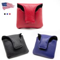 Golf Putter Cover Classics Design Leather Golf Square Mallet Putter Headcovers Golf Club Head Cover Leather Red Blue Black