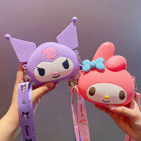 Sanrio Kuromi Kitty ซิลิโคนการ์ตูนเด็กรูปแมวกระเป๋าใส่คาดตัวน่ารัก Girlye62146294