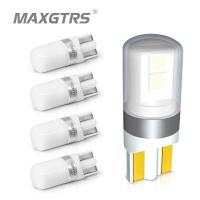 [ANYA Auto Parts] 5x W5W T10 LED CANBUS หลอดไฟ LED รถ DRL 3030 SMD 194 168 Clearance ที่จอดรถภายในโคมไฟ12V 6000K สีขาว Amber