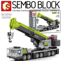 บล็อกตัวต่อรถเครน SEMBO BLOCK 705101 จำนวน 228 ชิ้น