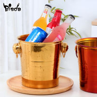 1Pc Stainless Steel Ice Champagne Bucket Lovely Earing Wine Chiller Bottle Ice Barrel Cooler Champagne Beer Ice Cube Container